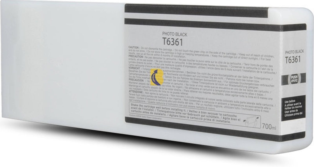Epson 700ml UltraChrome T6361 Photo Black Generic Ink Cartridge