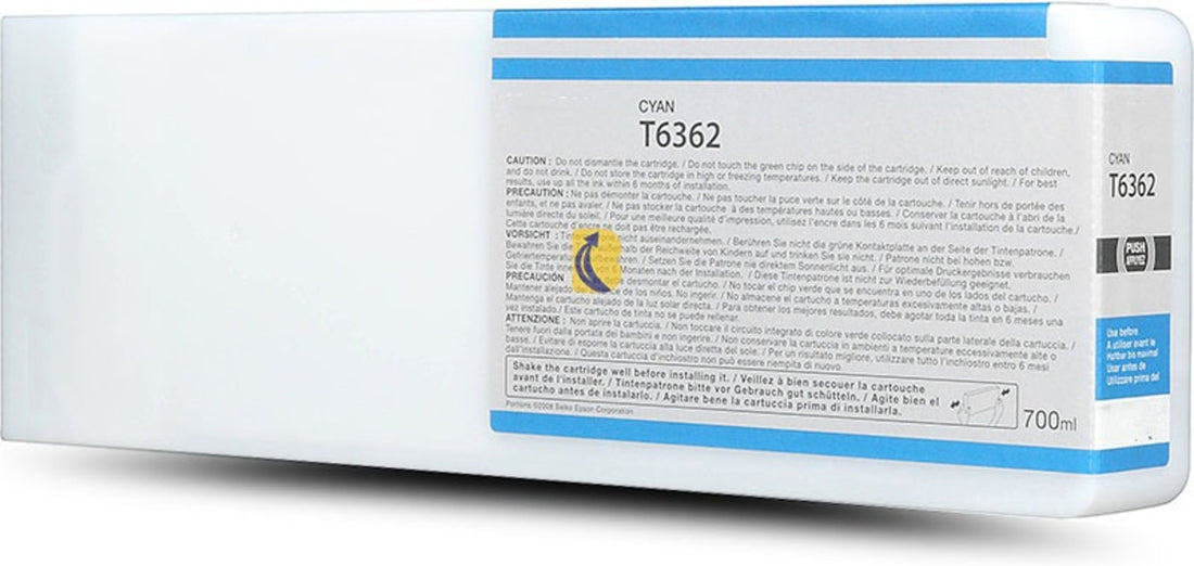 Epson 700ml UltraChrome T6362 Cyan Generic Ink Catridge
