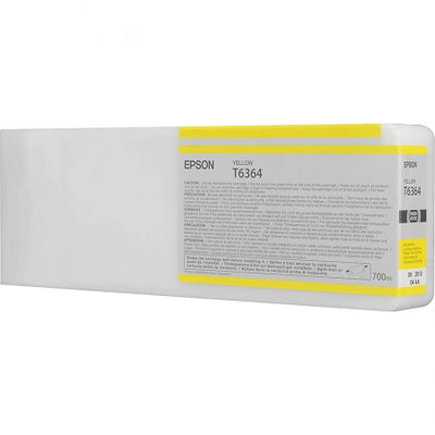 Genuine Epson 700ml UltraChrome T6364 Yellow Ink PRO 7700 9900