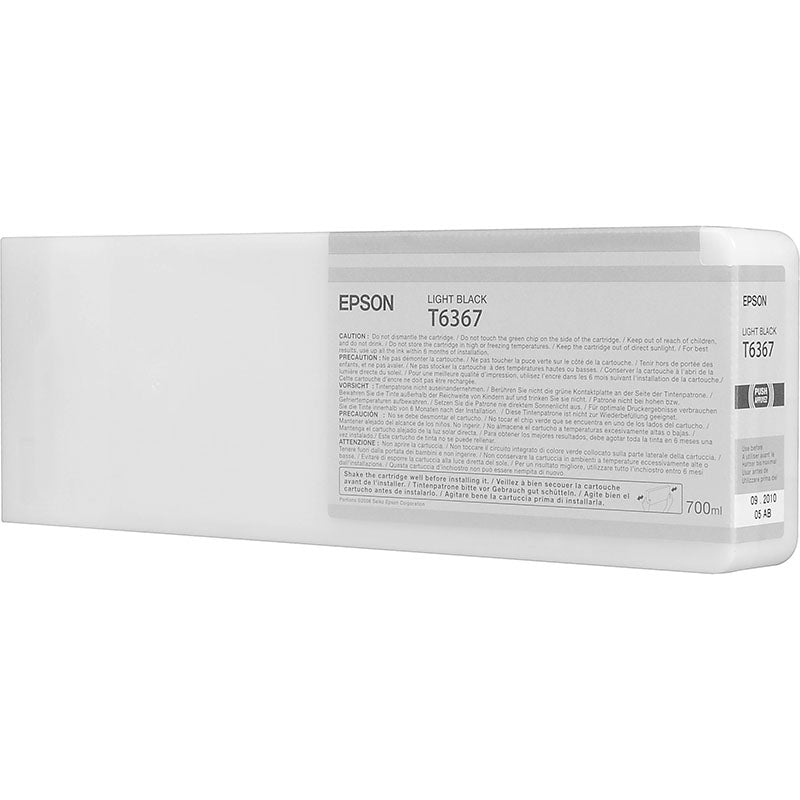 Genuine Epson 700ml UltraChrome T6367 Light Black Ink PRO 7700 9900