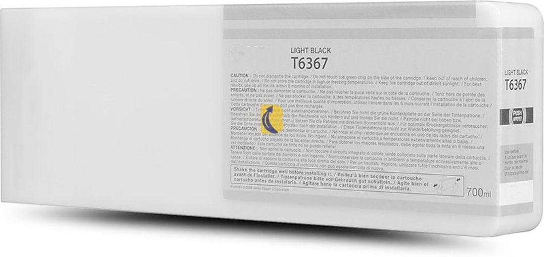 Epson 700ml UltraChrome T6367 Light Black Generic Ink Cartridge