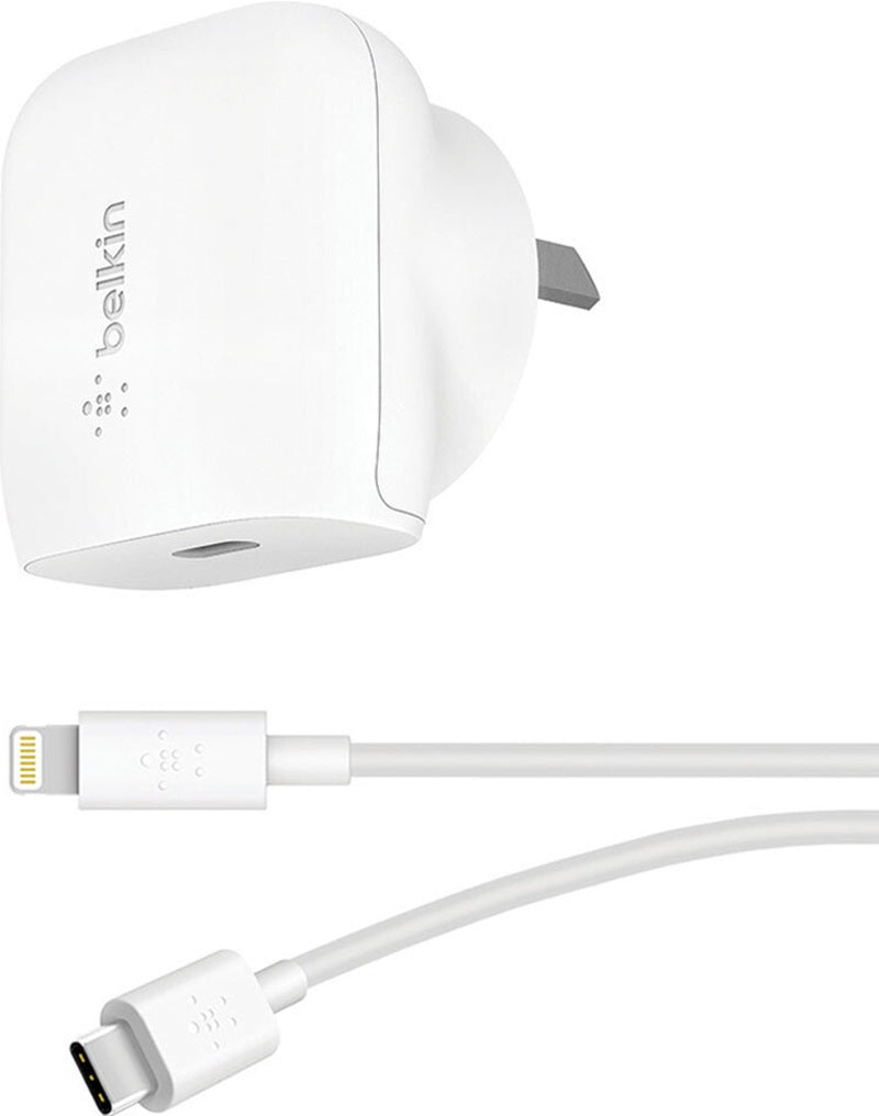 Belkin USB-C Wall Charger 18W + USB-C to Lightning Cable (MFI-certified) #224