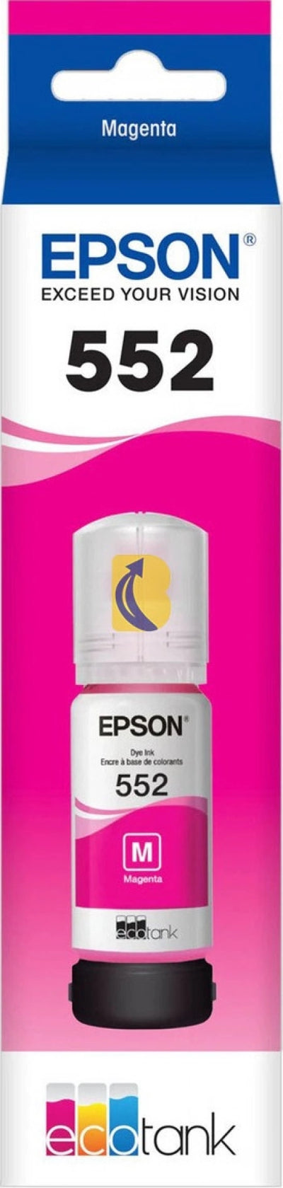 Genuine Epson T552 Magenta EcoTank Ink Bottle 6,200 Prints