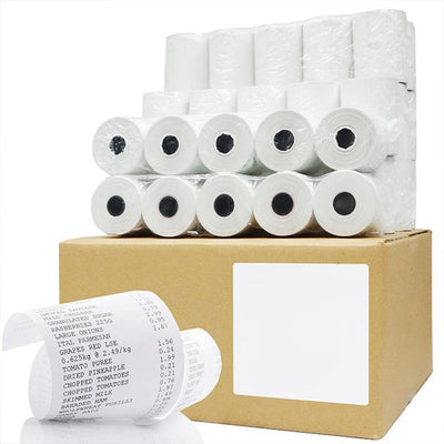Carton of 50 Thermal Paper Cash Register Receipt Roll 80mm x 80m