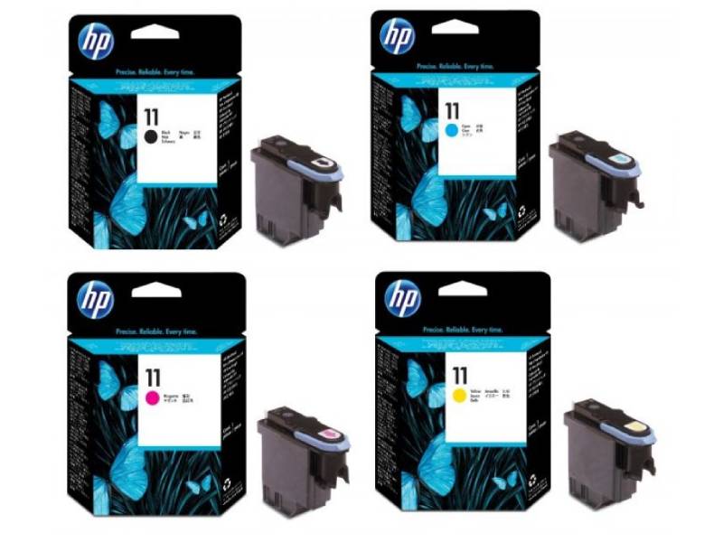 HP 80 C4823A Yellow Printhead & Printhead Cleaner