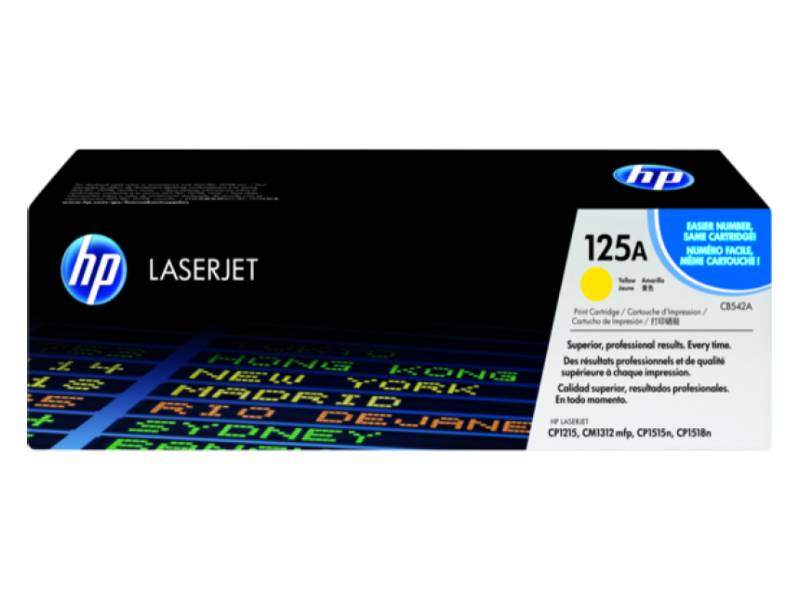 Genuine HP 125A CB542A Yellow Toner Cartridge 1,400 Print