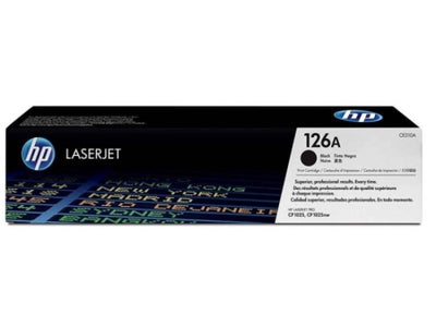 Genuine HP 126A CE310A Black Toner Cartridge 1,200 Pages