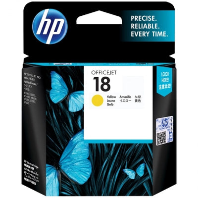 HP 18 C4939A Yellow Genuine Ink Cartridge 900 Prints