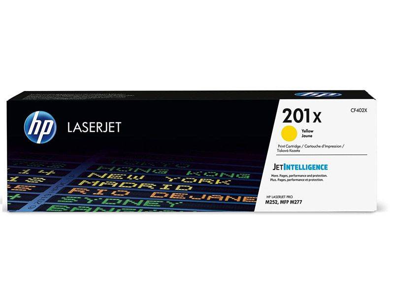 Genuine HP 201X CF402X Yellow Toner Cartridge 2,300 Print