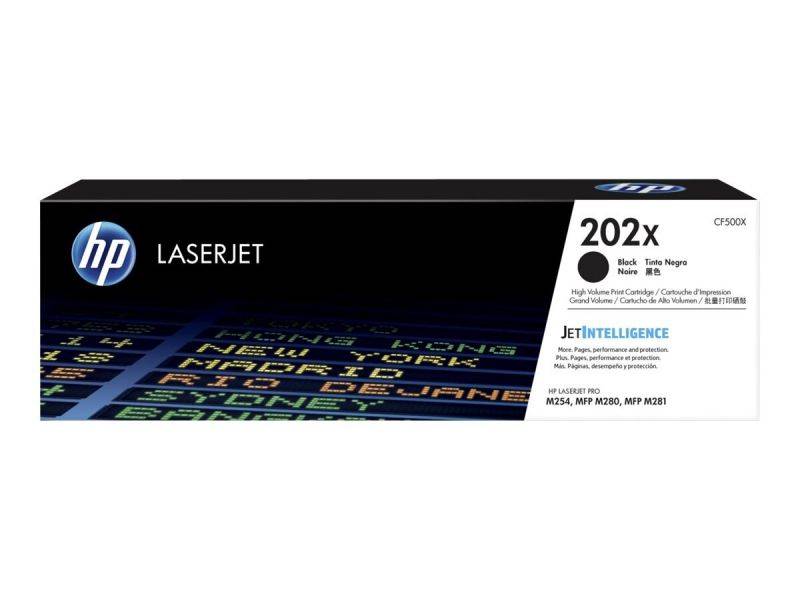 Genuine HP 202X CF500X Black Toner Cartridge 3,200 Page