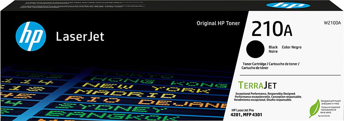 Genuine HP 210A Black Toner Cartridge W2100A 2,000 Print