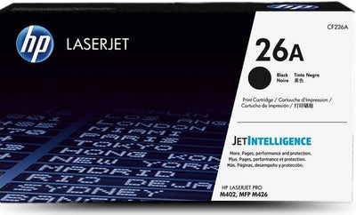 Genuine HP 26A CF226A Black Toner Cartridge 3,100 Page