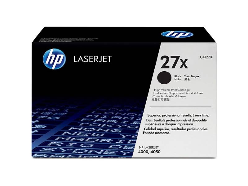 Genuine HP 27X C4127X Black Toner Cartridge 10,000 Print