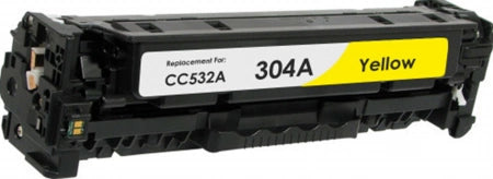 HP 304A CC532A Yellow Compatible Toner Cartridge 2,800 Prints