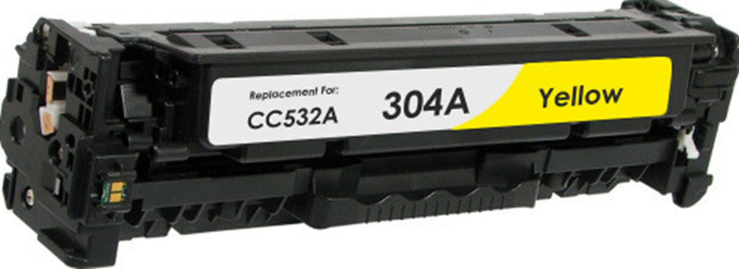 HP 304A CC532A Yellow Compatible Toner Cartridge 2,800 Prints