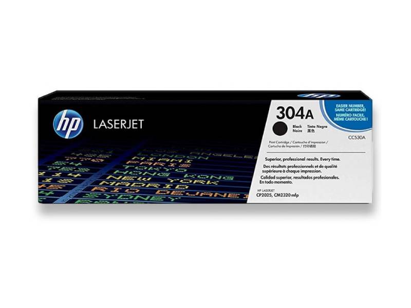 Genuine HP 304A CC530A Black Toner Cartridge 3,500 Page