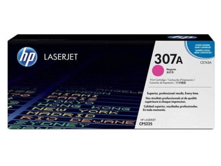 Genuine HP 307A CE743A Magenta Toner Cartridge 7,300 Prints