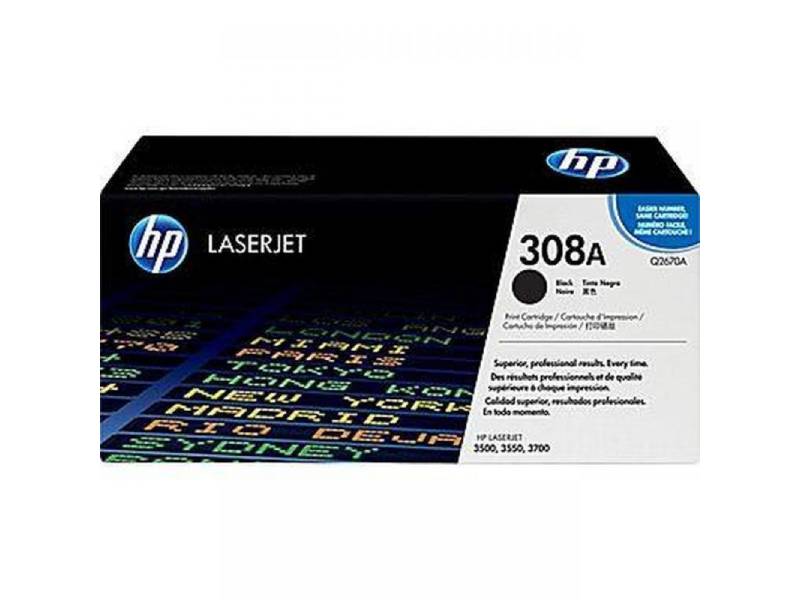 HP 308A Q2670A Black Toner Cartridge 6,000 Print