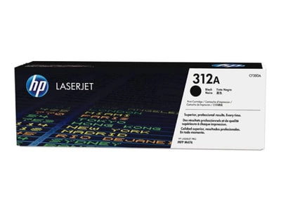 Genuine HP 312A CF380A Black Toner Cartridge 2,400 Pages