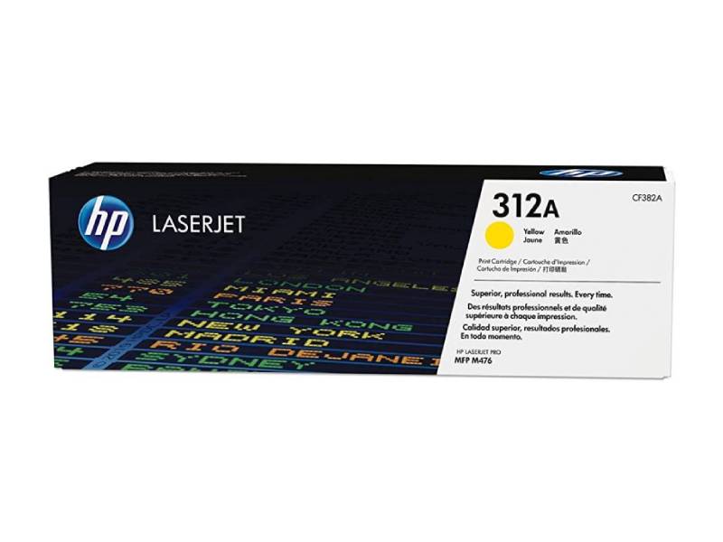 Genuine HP 312A CF382A Yellow Toner Cartridge 2,700 Page