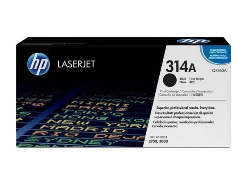 Genuine HP 314A Q7560A Black xToner Cartridge 6,500 Print
