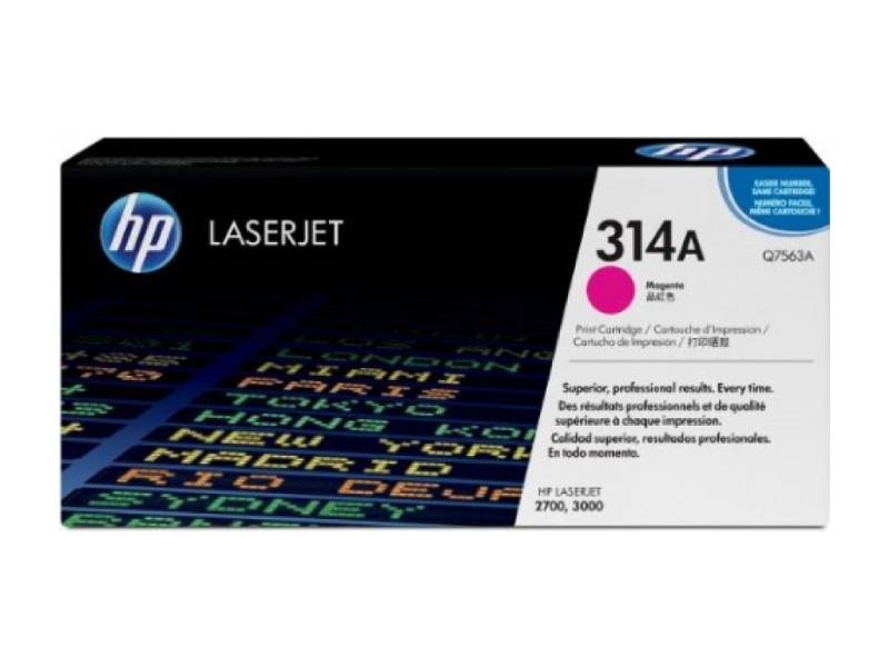 HP 314A Q7563A Magenta Genuine Toner Cartridge 4,000 Print