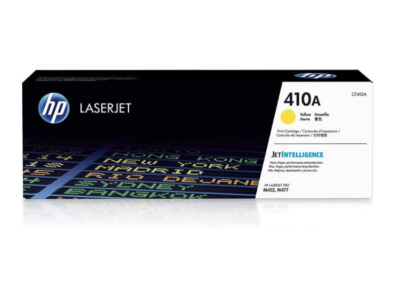 Genuine HP 410A CF412A Yellow Toner Cartridge 2,300 Print