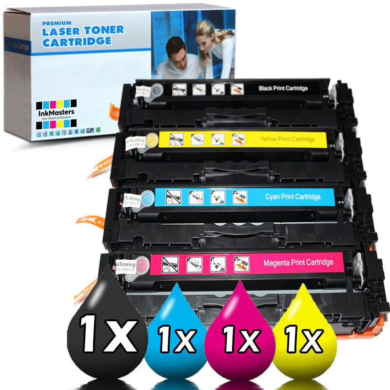 Pack of 4 HP 416A Compatible Toner Cartridges W2040A-W2043A 1BK,1C,1M,1Y