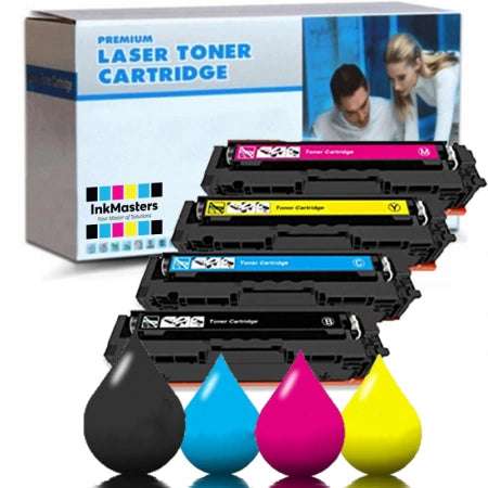 4 Pack HP 416X Toner Compatible *With New Chip* W2040X-W2043X 1BK,1C,1M,1Y