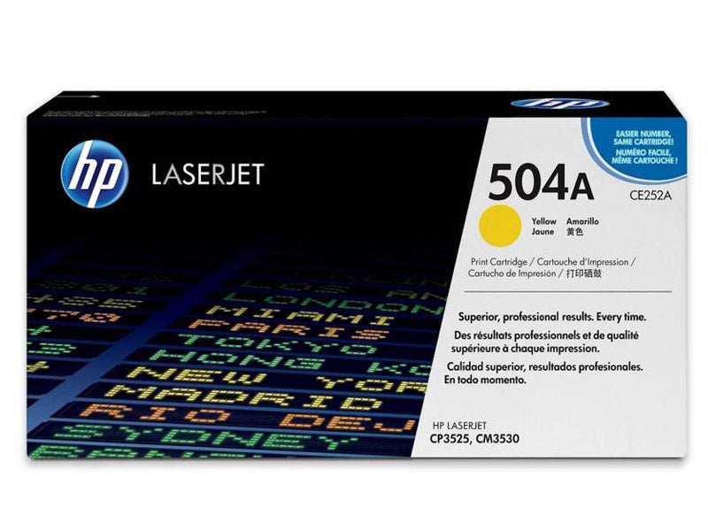 Genuine HP 504A CE252A Yellow Toner Cartridge 7,000 Page