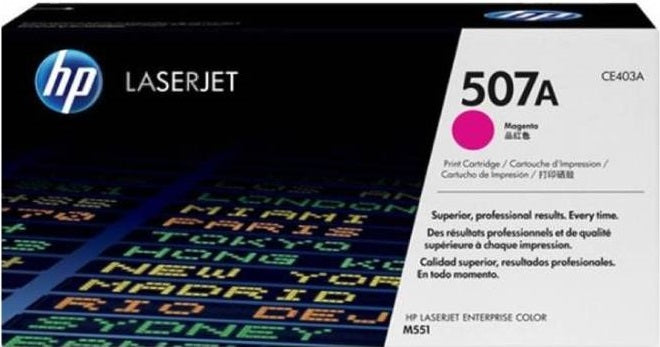 Genuine HP 507A CE403A Magenta Toner Cartridge 6,000 Page