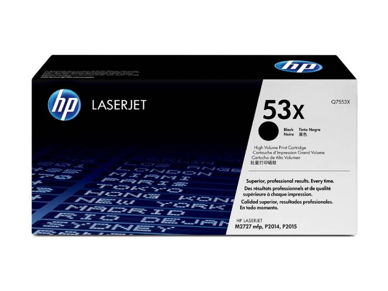 Genuine HP 53X Q7553XC Black Contract Toner Cartridge 7,000 Print