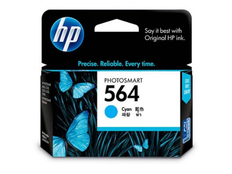 Genuine HP 564 Cyan Ink Cartridge CB318WA 300 Page