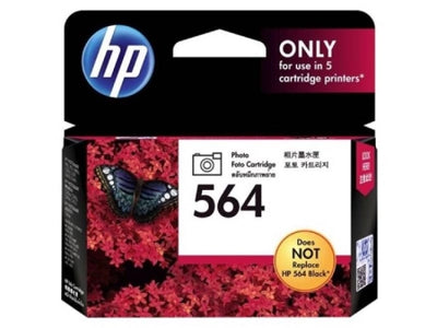 Genuine HP 564 Photo Black Ink Cartridge CB317WA 130 Pages