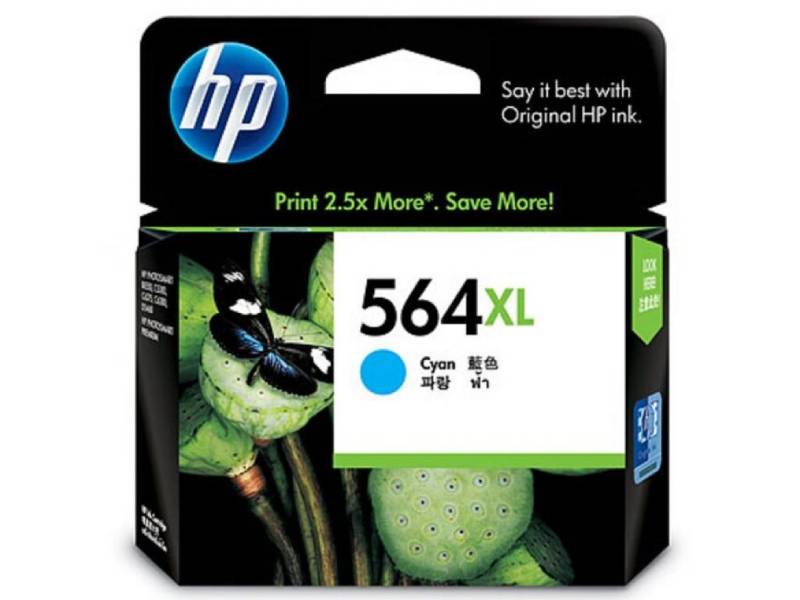 Genuine HP 564XL Cyan Ink Cartridge CB323WA 750 Page