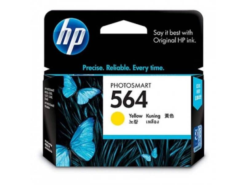 Genuine HP 564 Yellow Ink Cartridge CB320WA 300 Page