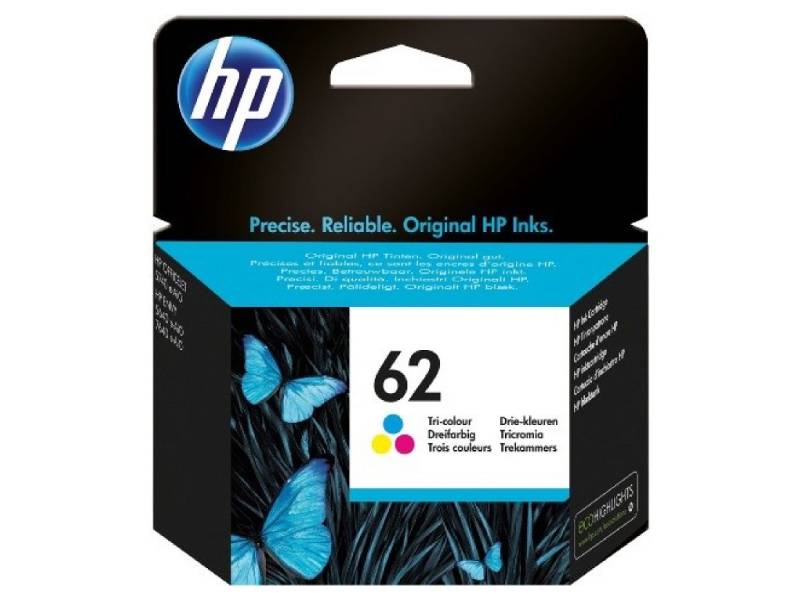 Genuine HP 62 C2P06AA CMY Ink Cartridge 165 Print