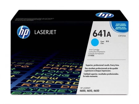 Genuine HP 641A C9721A Cyan Toner Cartridge 8,000 Prints