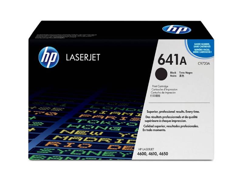 Genuine HP 641A Black Toner Cartridge 9,000 C9720A Print