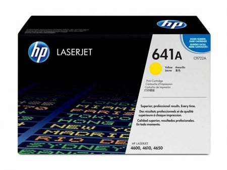 Genuine HP 641A C9722A Yellow Toner Cartridge 8,000 Prints