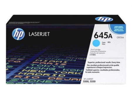 Genuine HP 645A C9731A Cyan Toner Cartridge 12,000 Prints