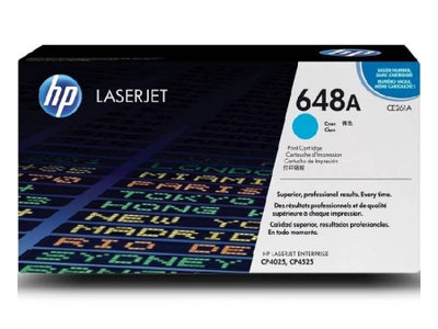 Genuine HP 648A CE261A Cyan Toner Cartridge 11,000 Prints