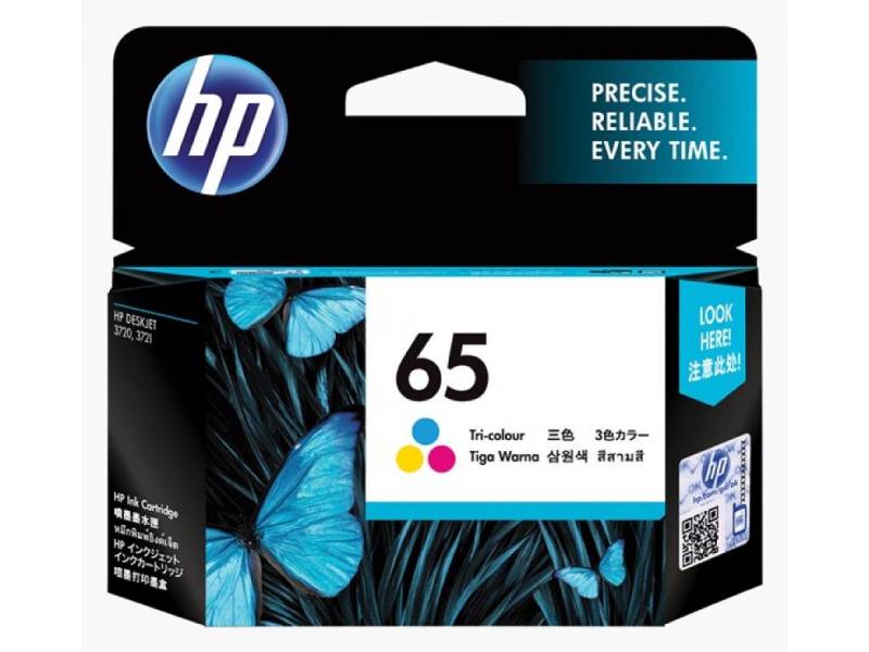 Genuine HP 65 N9K01AA Colour Ink Cartridge 100 Page