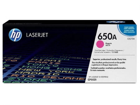 Genuine HP 650A CE273A Magenta Toner Cartridge 15,000 Prints