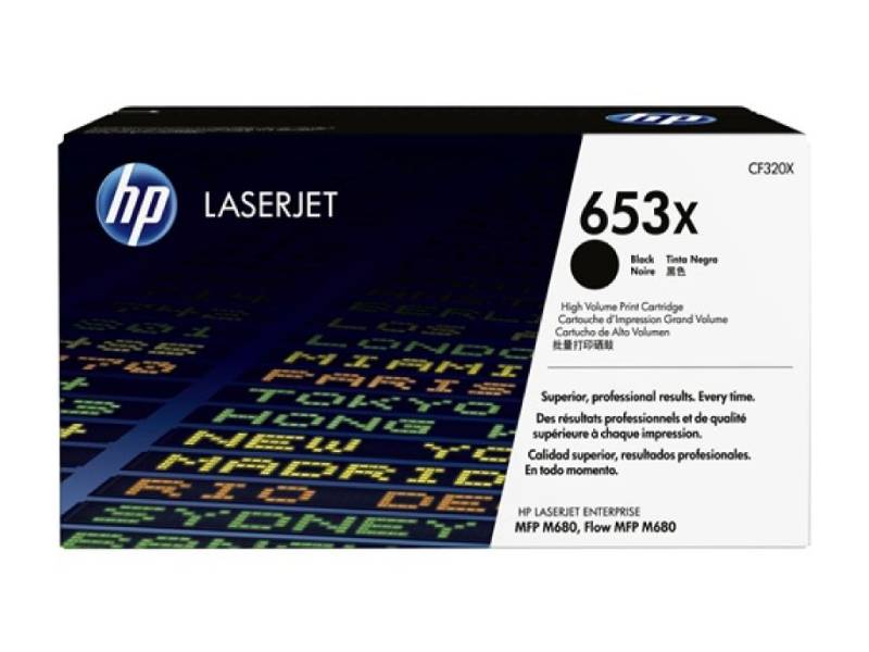 Genuine HP 653X CF320X Black Toner Cartridge 21,000 Print