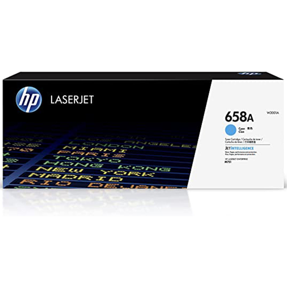 Genuine HP 658A W2001A Cyan Toner Cartridge 6,000 Page