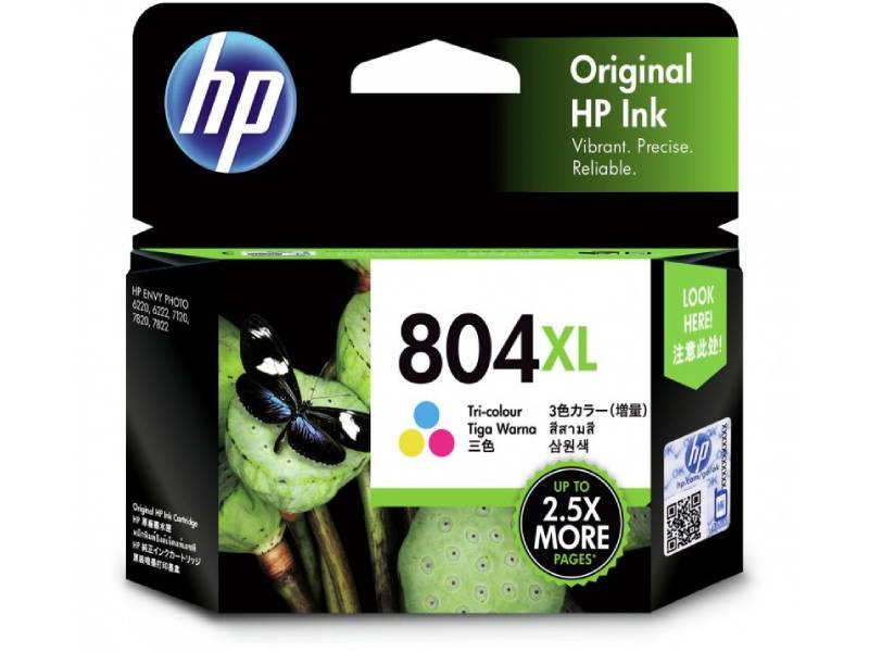 Genuine HP 804XL T6N11AA CMY Ink Cartridge 415 Print