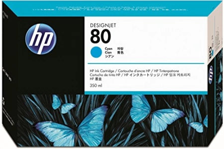 HP 80 C4846A Cyan Genuine Ink Cartridge 4,400 Prints