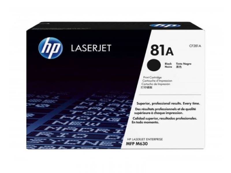 Genuine HP 81A CF281A Black Toner Cartridge M605,M606,M630 10,500 Page