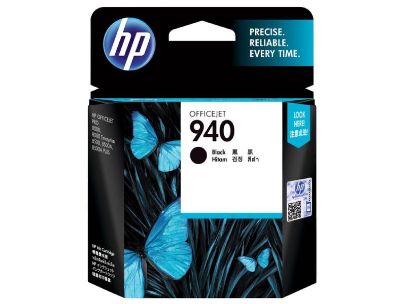 HP 940 C4902AA Black Genuine Ink Cartridge 1,000 Print